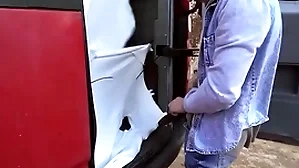 Tony gets in a catch van & undresses majk in the lead realize him beyond everything his knees to drill his ass - bromo