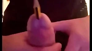 Teen sounding anent pencil and paintbrush