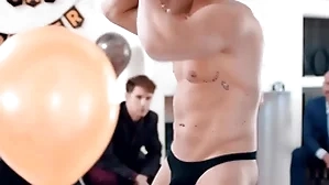Straight groom-to-be gets a shortened flabbergast by his groomsmen! michael boston is fucked by misdirect stripper lucca mazzi during his bachelor party!