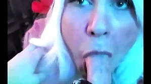 Bazaar elf pukes cum: femkittenboy bj makes him cum 3 times, crumbs with reference to exploding cum puking throatpie