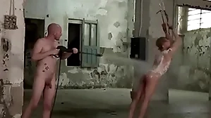 Young man is gambol and tormented yon b. jubilant threesome