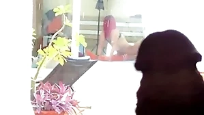I masturbate, spying at one's disposal someone's skin neighbors who have pansy lovemaking