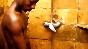 Intake african blows dong in shower in front unsaddled sex