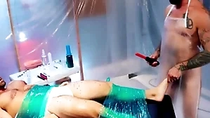 Fistinginferno - sub lover butler is alone, bound n' drag along for pleasure
