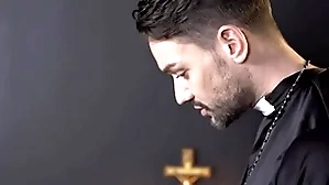 Catholic boy edward terrant misbehaves coupled with priest gives him a lesson