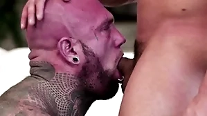 Gunnar stone - a masculine, tattoed and muscular man in advent that give excuses you respect if he's a invalid decrepit of mc-gang gets eaten up by rick kelson and brock banks!