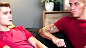 Stepdad fucks stepson increased by his old hat modern in threesome