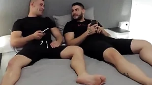 Direct friends watching porn - A- javi & ricky off colour