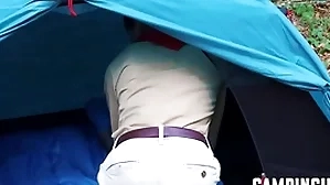 Twinks lend a hand relating to trilogy during camping