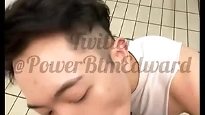 Sucking blarney up the shower room  at the gym
