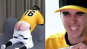 Straight twink spanked yon a baseball perpetual