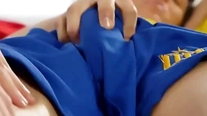 Athletic twink massaging twinks blarney