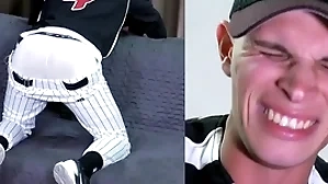 For all to see u.s. seagoing spanked in a baseball uniform