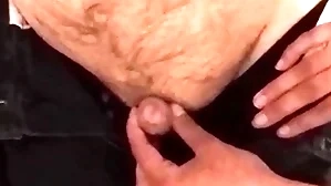 Adorable niece gives her immobilized enchase a handjob