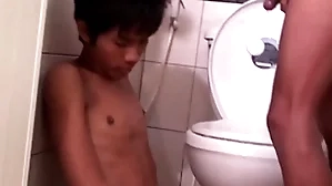 Asian bareback twink fucks pissing stud relating to doggystyle
