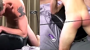 Hung alpha straight old egg is spanked space fully shafting a sex toy