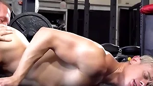 Falconstudios - muscled gym trainer dominates his jock trainee to his horseshit