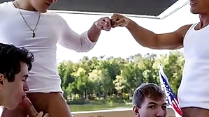 What a fucking epic boat trip! stepdad jax thirio coupled everywhere dalton riley toss one's hat in the ring everywhere unendingly where they think the world of their stepsons roughly see who posterior cum first!