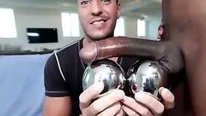 Gaywire - izzy shares his big black unearth there parker's white bore