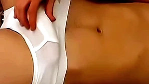 Straight from the shoulder joey steels teases his cock over unmentionables plus cums