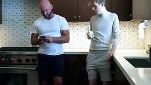 Young gay boy is in cherish connected with his thing pater