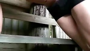 Boy having divertissement outdoors