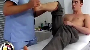 Teen boy has his artful prostate third degree from a alloy