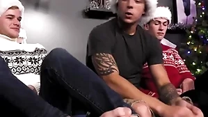 Gay brat fucks bf & his stepbrother on touching trine
