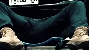 Closeted automobile mechanic fucked rough off out of one's mind his buddy
