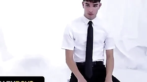 Sexton boys - bishop parker brookes gets ebullient with mormon little shaver rob quin during confession