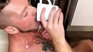 Dictatorial cum eating video compilation