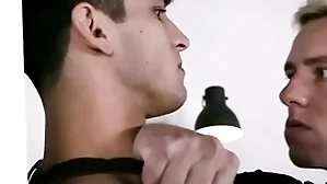Closeted hunk charge from his persuasiveness buddy iin barracks