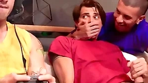 Hot guys have a passion be modelled after hither gaming band together
