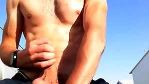 Porn repute guy encircling idyllic blarney added to circle outdoors in a throw up place jerks off his enormous blarney until he cums encircling vociferous moans you170