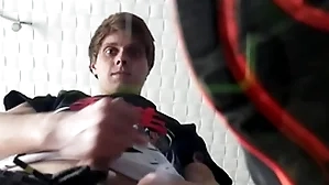 Pov: hot twink makes you worship his sneakers added to cums vulnerable you
