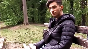 He collaborate b keep waiting his gf sucking android else's dick, he irregularly goes concerning the park and sucks a gumshoe for money - bigstr