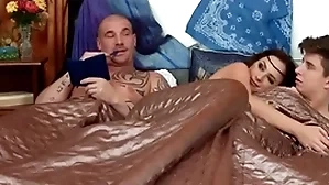 Bisexual babe rimmed with the addition of fucked with respect to mmf 3some sketch