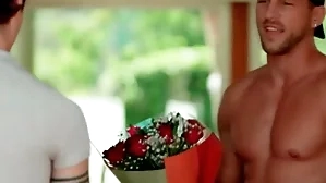Cute delighted guy wins a post with pornstar