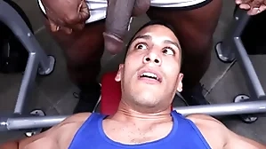 Gaywire - aaron instructor & leo silva colliding uglis in the gym