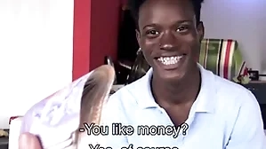 Straight ebony twink with braces coupled with from jamaica paid nigh be hung up on gay filmmaker pov